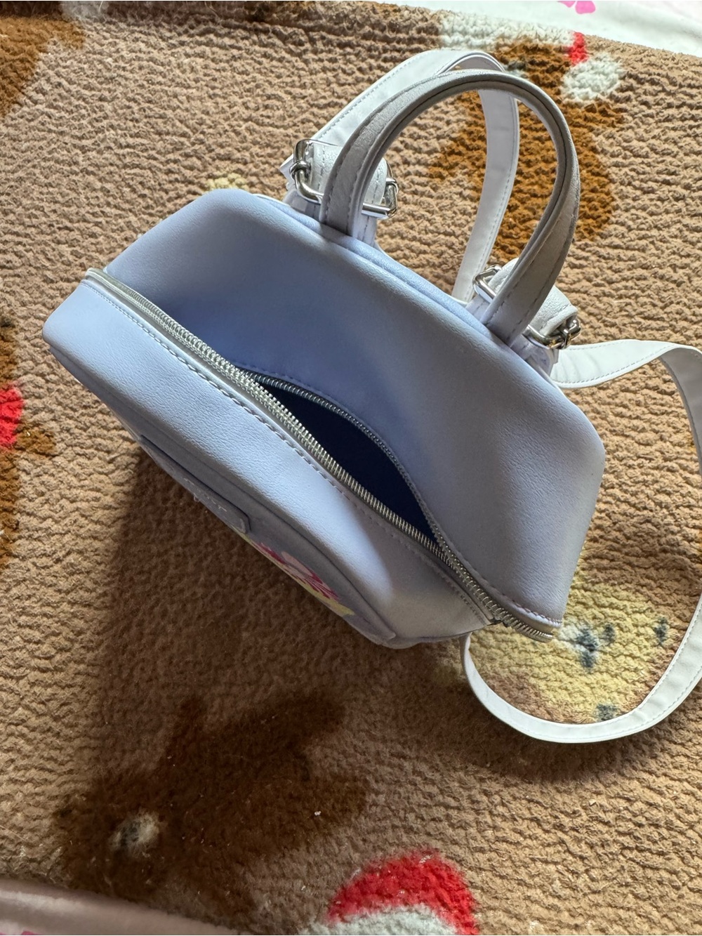 ‼️LAST CALL‼️ Disney Loungefly cats mini backpack- lavender, gently used - Picture 3 of 5